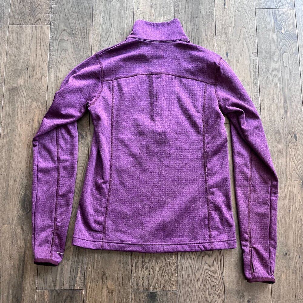 Columbia 1/4 Zip Fleece Pullover Purple Size S Lightweight Cozy Layering Top - Picture 3 of 5